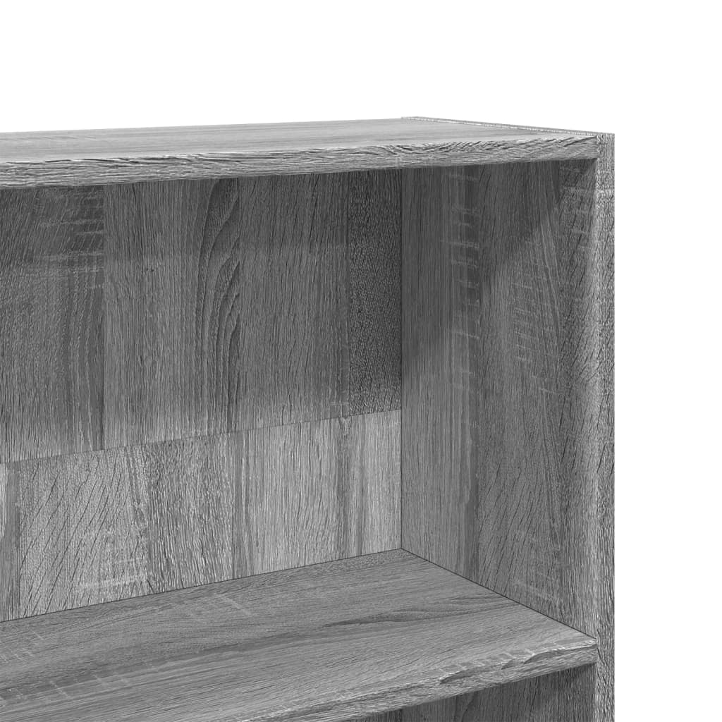 vidaXL Regał, szary dąb sonoma, 80x24x143 cm, materiał drewnopochodny