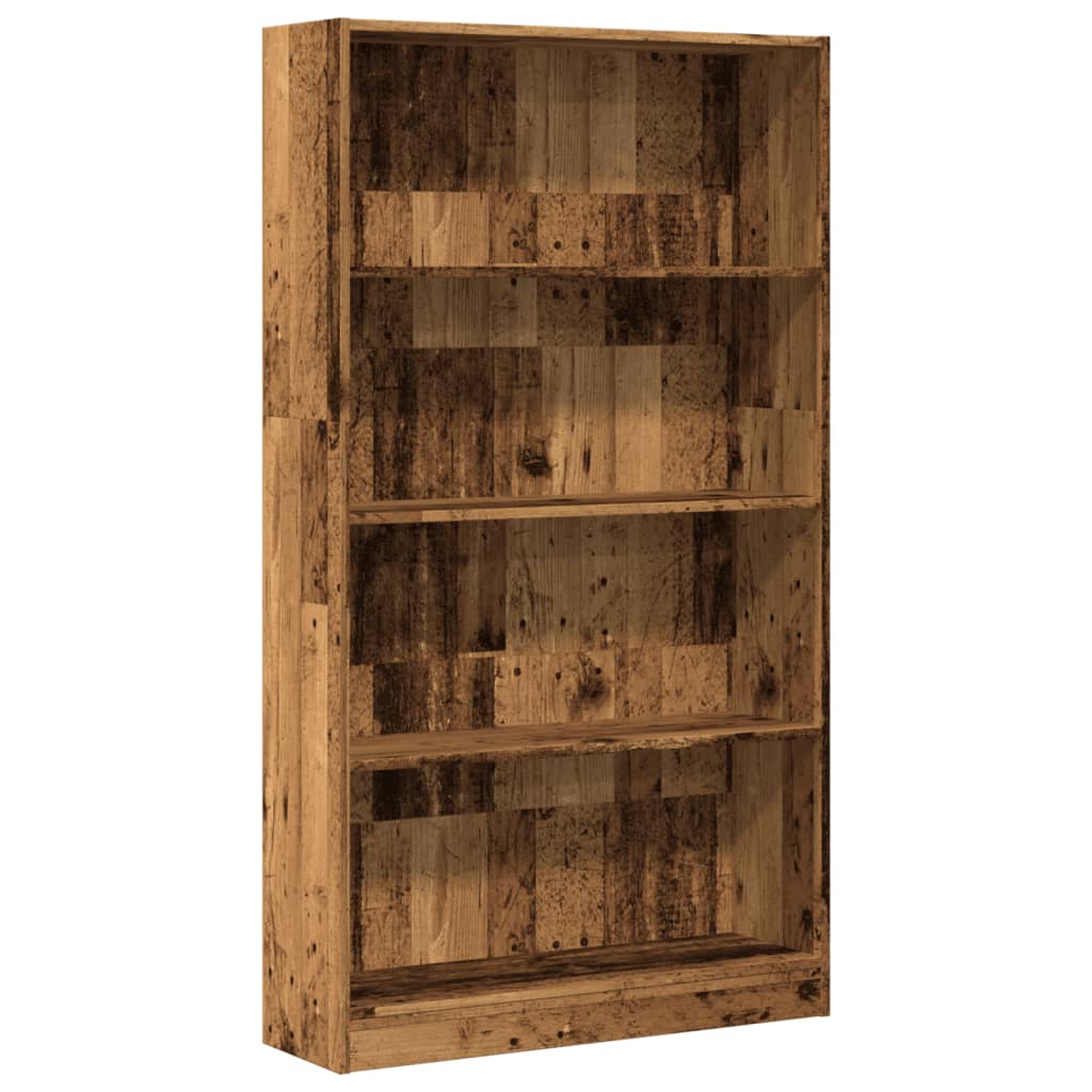 vidaXL Regał, stare drewno, 80x24x143 cm, materiał drewnopochodny
