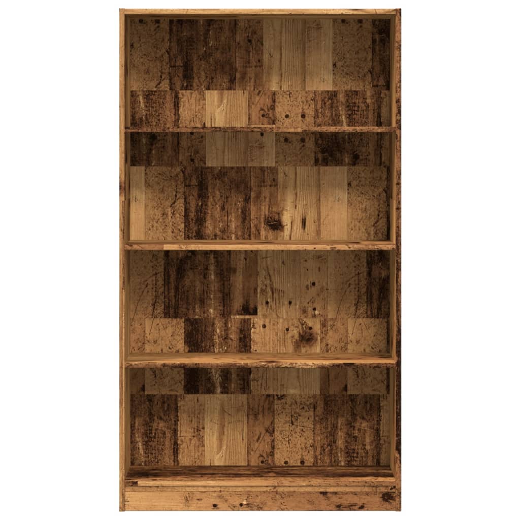 vidaXL Regał, stare drewno, 80x24x143 cm, materiał drewnopochodny