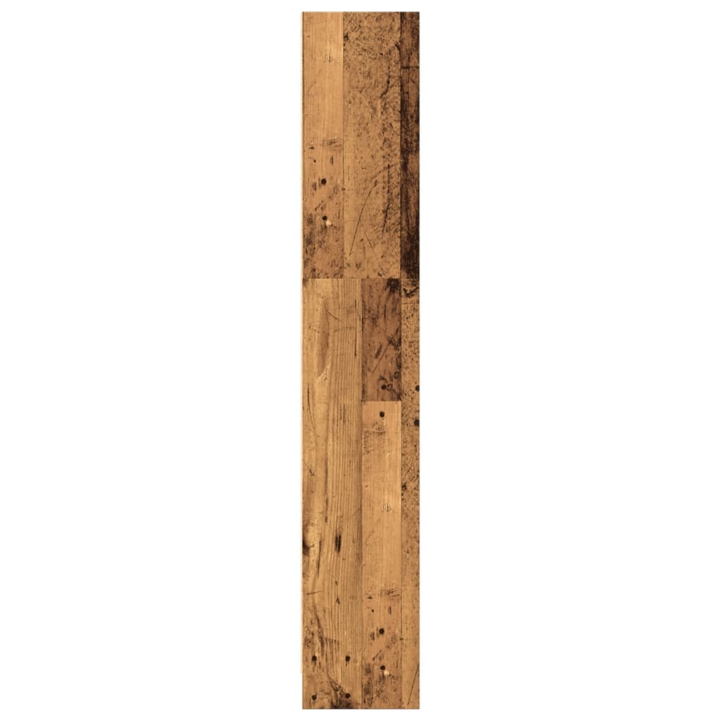 vidaXL Regał, stare drewno, 80x24x143 cm, materiał drewnopochodny