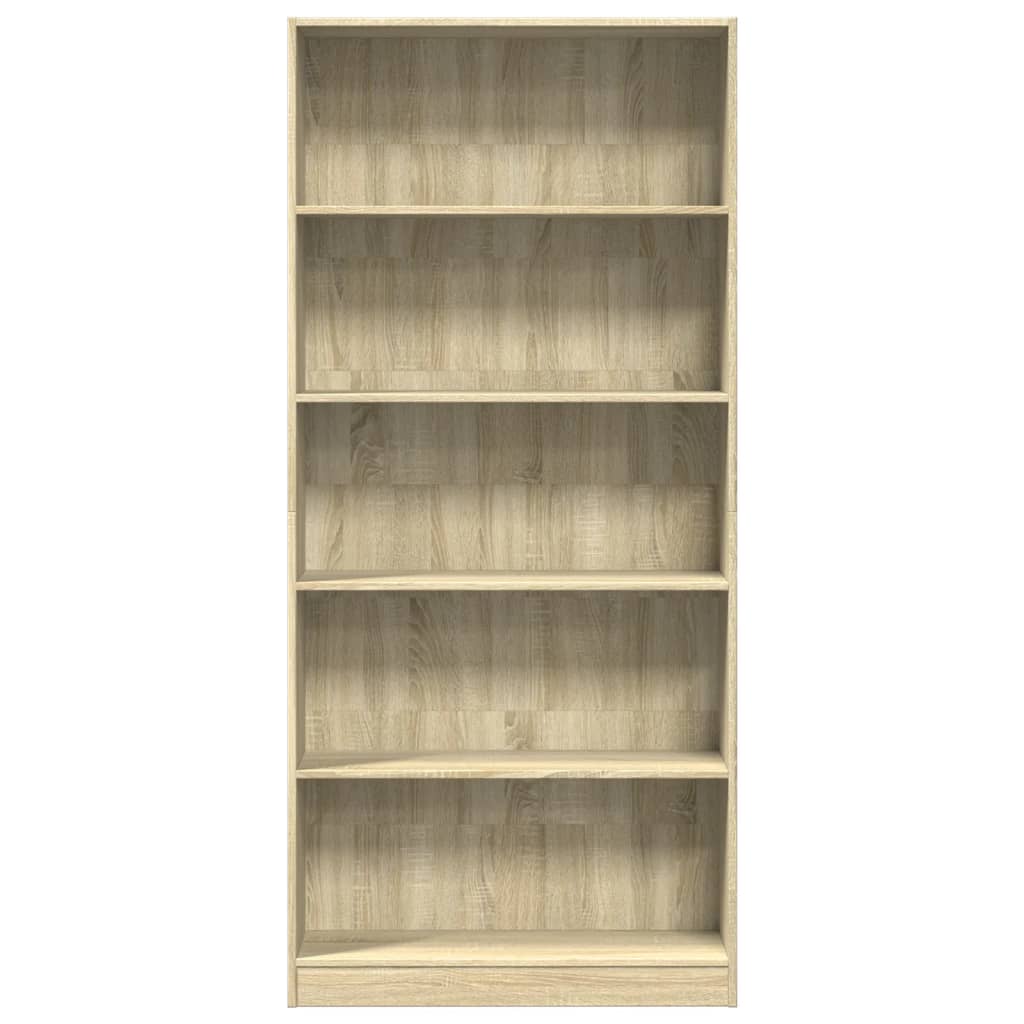 vidaXL Regał na książki Sonoma Oak 80x24x176 cm Drewno konstrukcyjne