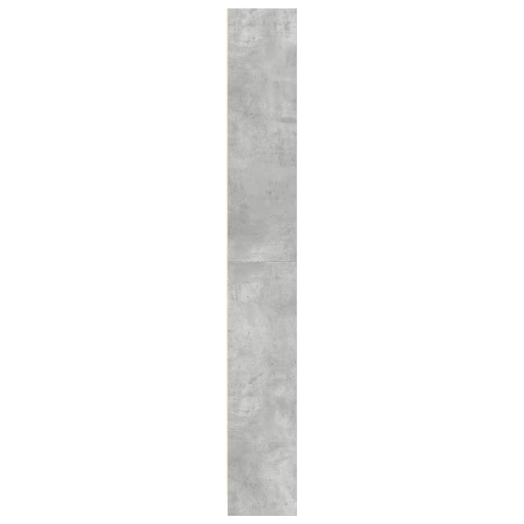 vidaXL Regał, szarość betonu, 80x24x176 cm, materiał drewnopochodny