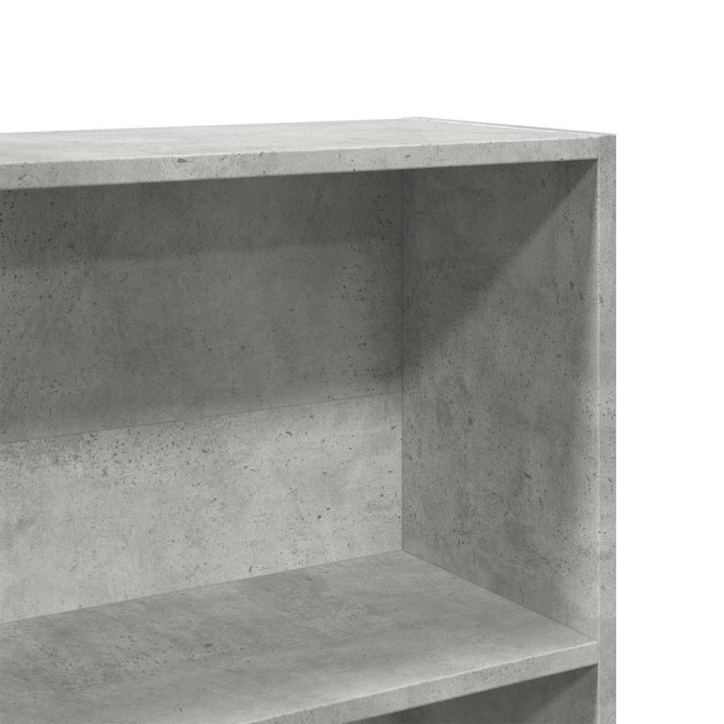 vidaXL Regał, szarość betonu, 80x24x176 cm, materiał drewnopochodny