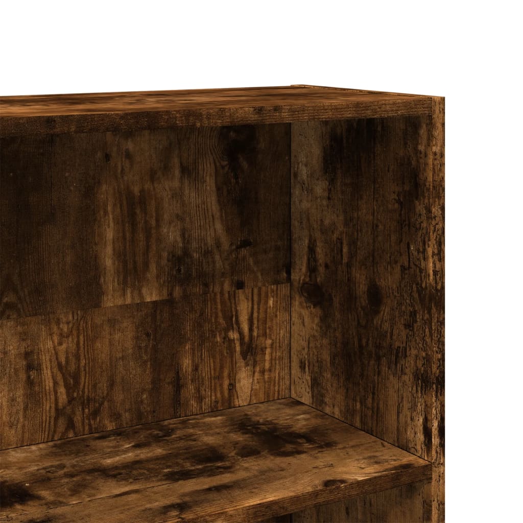vidaXL Regał, przydymiony dąb, 80x24x176 cm, materiał drewnopochodny
