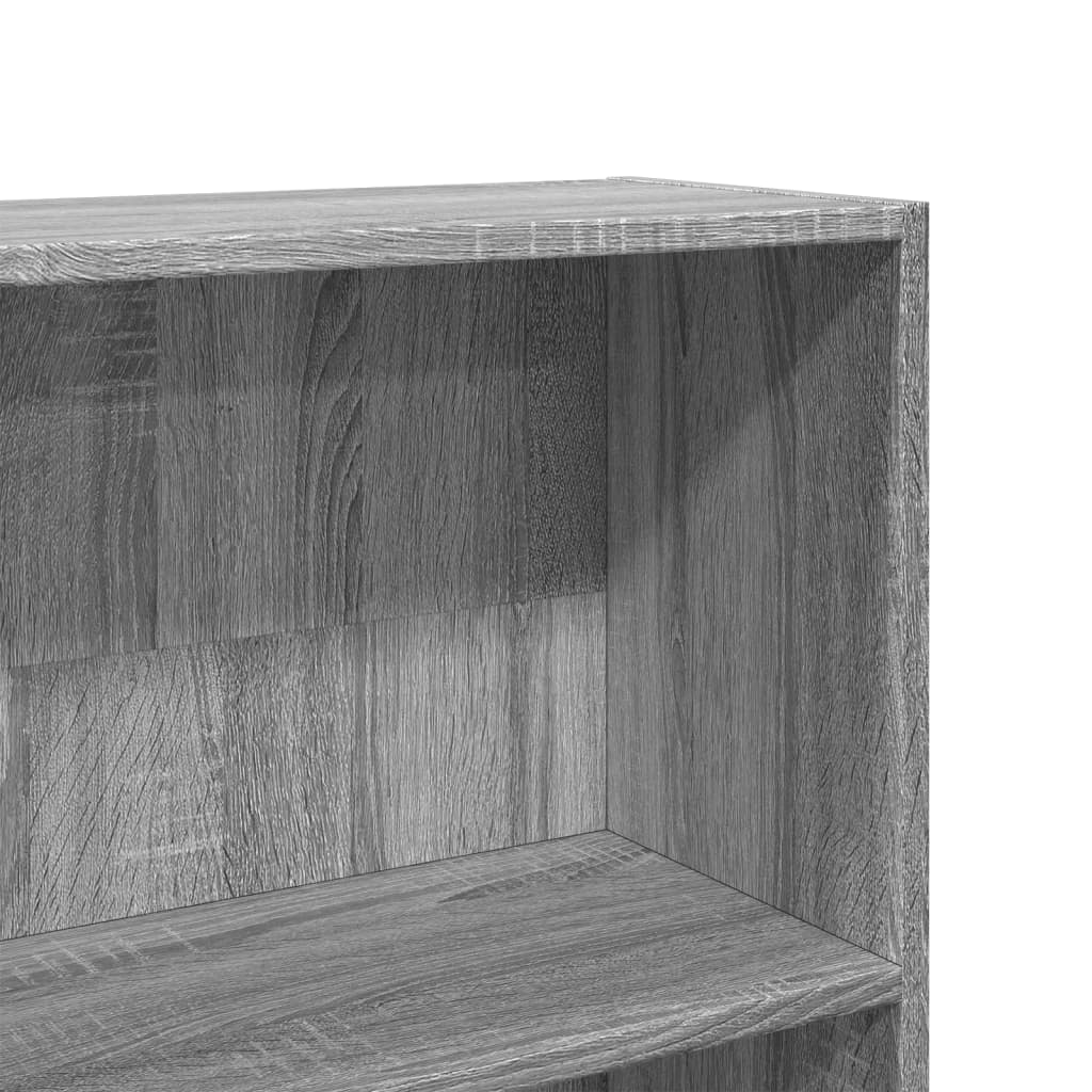 vidaXL Regał, szary dąb sonoma, 80x24x176 cm, materiał drewnopochodny