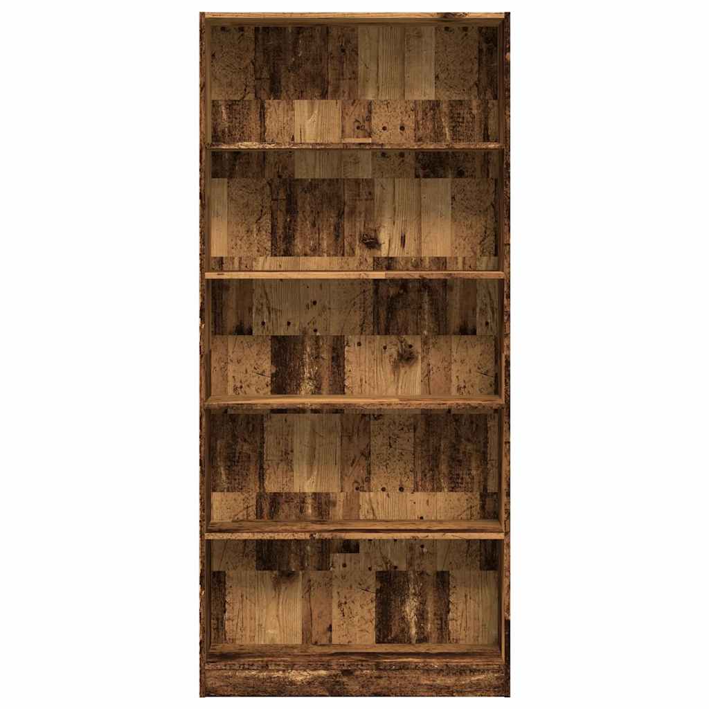 vidaXL Regał, stare drewno, 80x24x176 cm, materiał drewnopochodny
