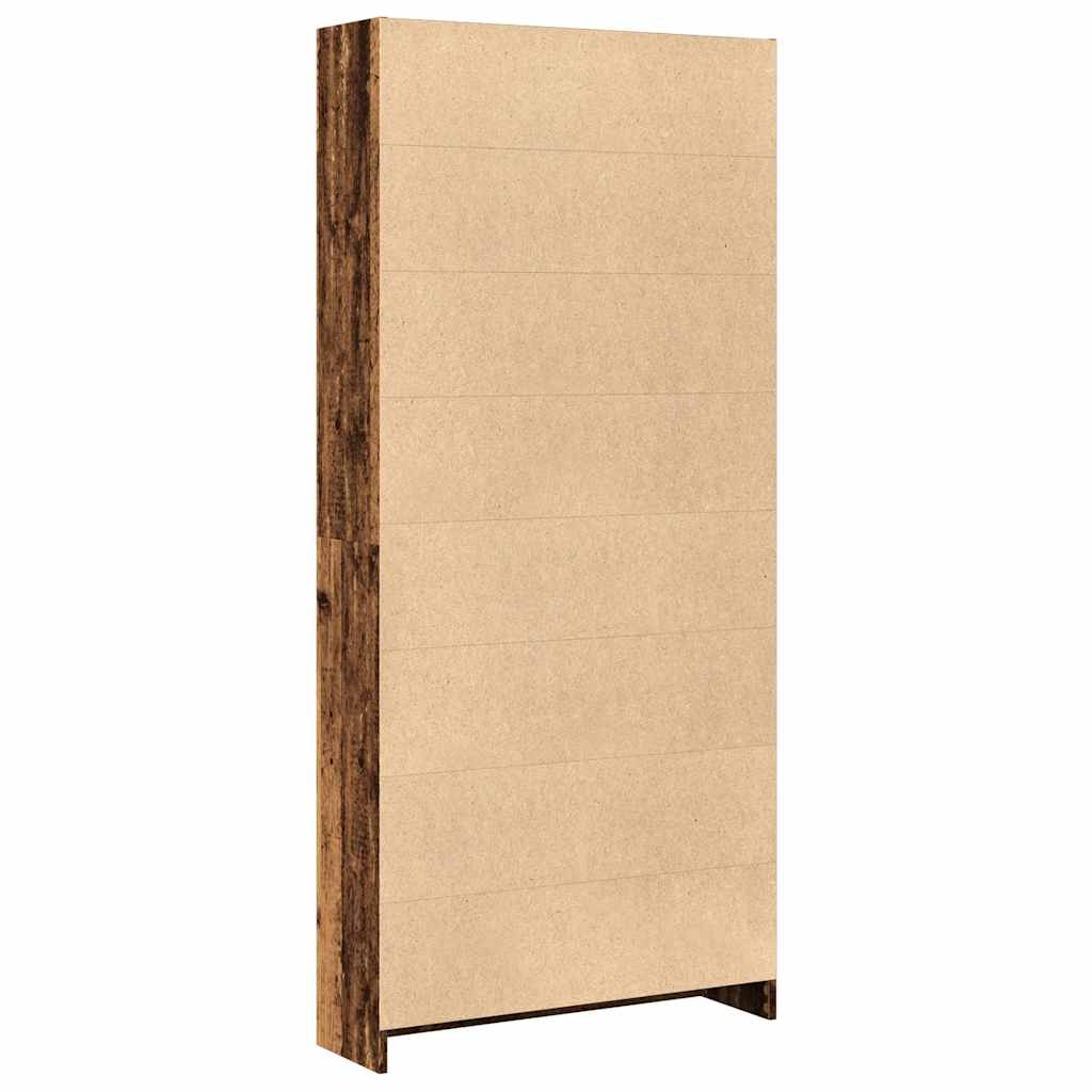 vidaXL Regał, stare drewno, 80x24x176 cm, materiał drewnopochodny