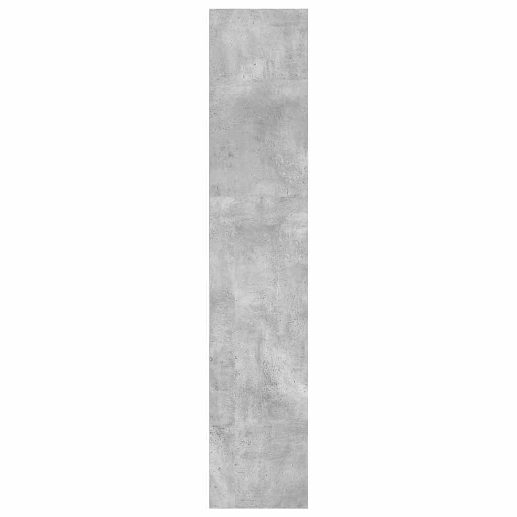 vidaXL Regał na książki, szarość betonu, 40x30x152 cm