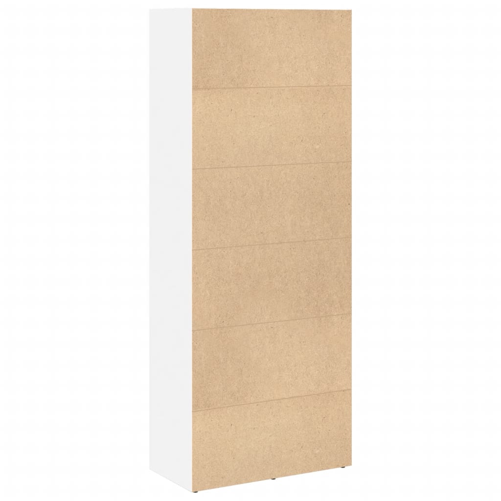 vidaXL Regał na książki, biały, 60x30x152 cm, materiał drewnopochodny