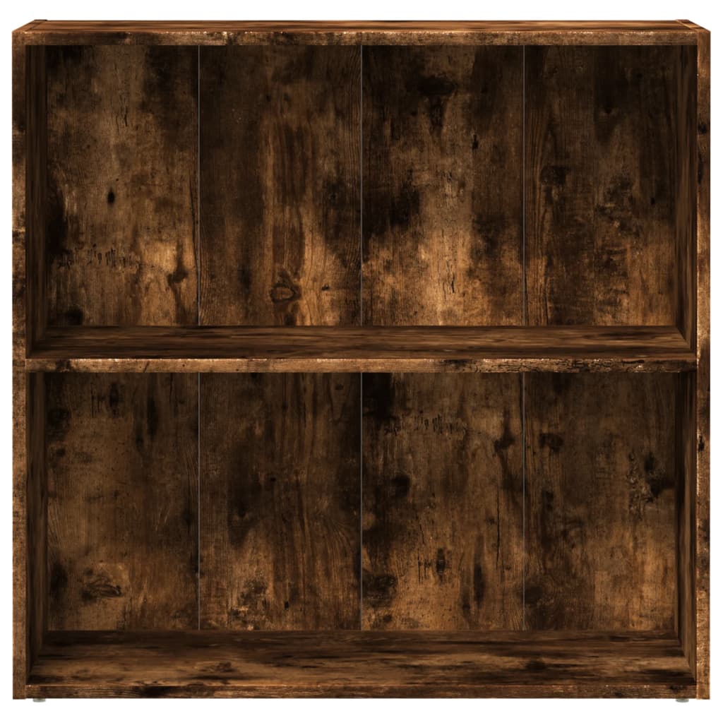 vidaXL Regał na książki, przydymiony dąb, 80x30x77 cm