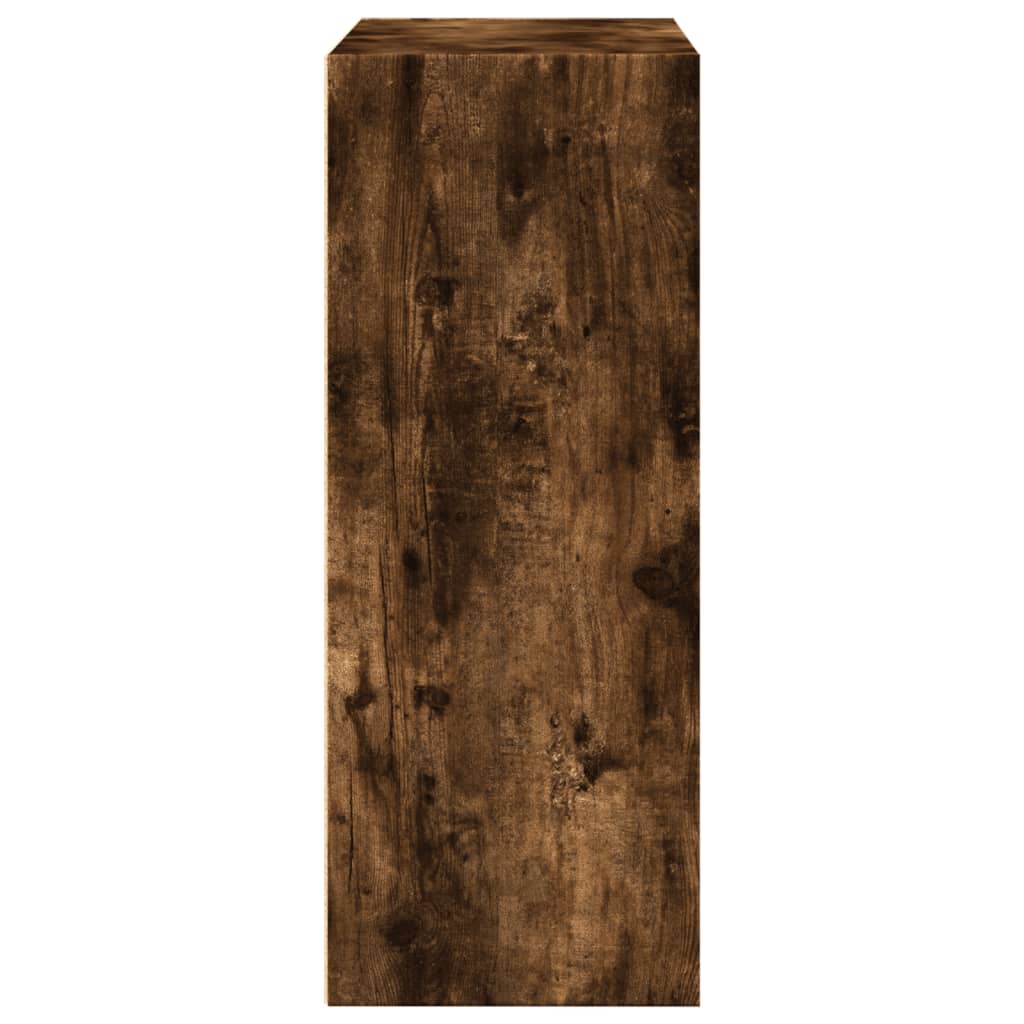 vidaXL Regał na książki, przydymiony dąb, 80x30x77 cm