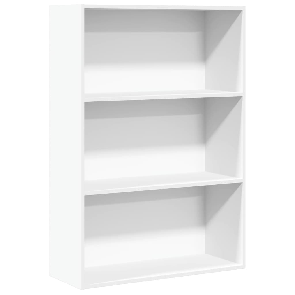 vidaXL Regał na książki, biały, 80x30x114 cm, materiał drewnopochodny