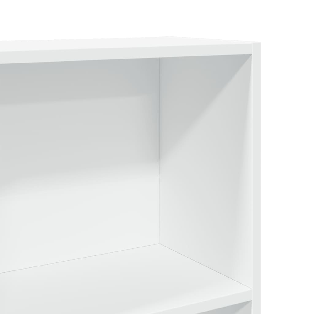 vidaXL Regał na książki, biały, 80x30x114 cm, materiał drewnopochodny