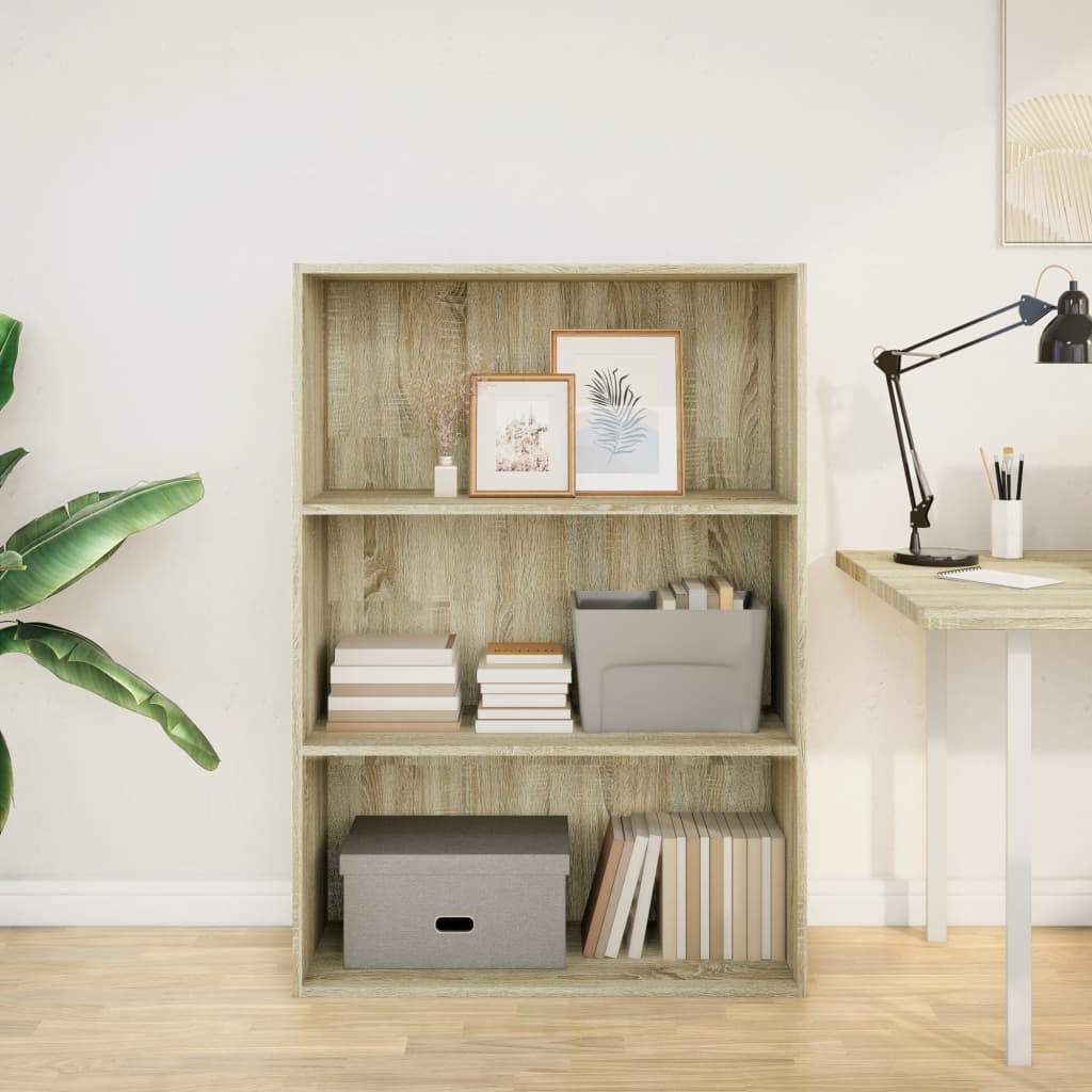 vidaXL Regał na książki, dąb sonoma, 80x30x114 cm