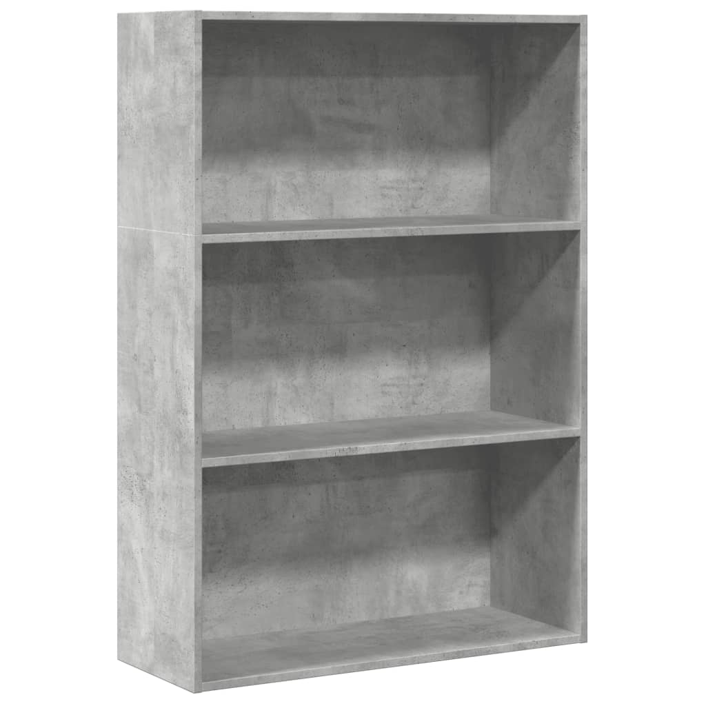 vidaXL Regał na książki, szarość betonu, 80x30x114 cm