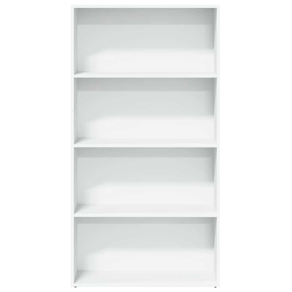 vidaXL Regał na książki, biały, 80x30x152 cm, materiał drewnopochodny
