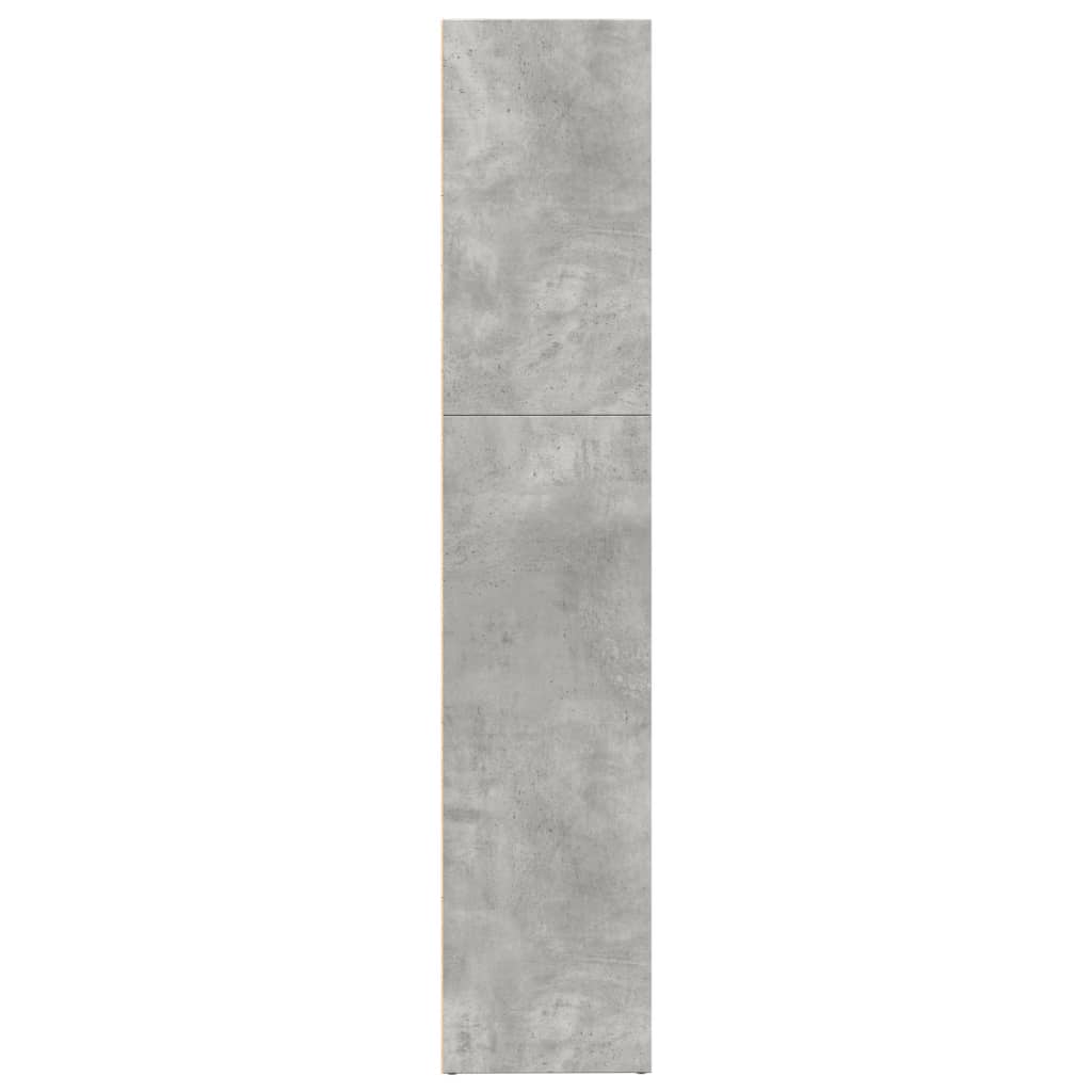 vidaXL Regał na książki, szarość betonu, 80x30x152 cm