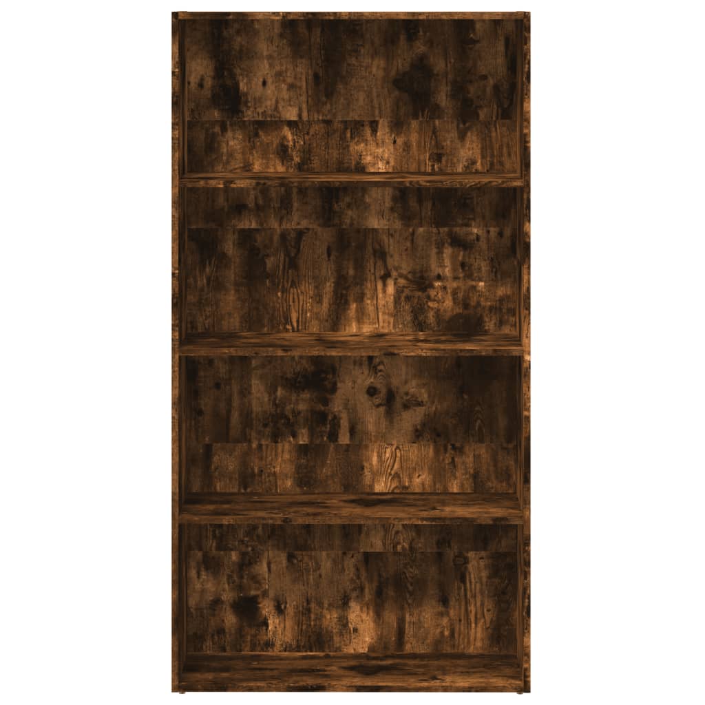 vidaXL Regał na książki, przydymiony dąb, 80x30x152 cm