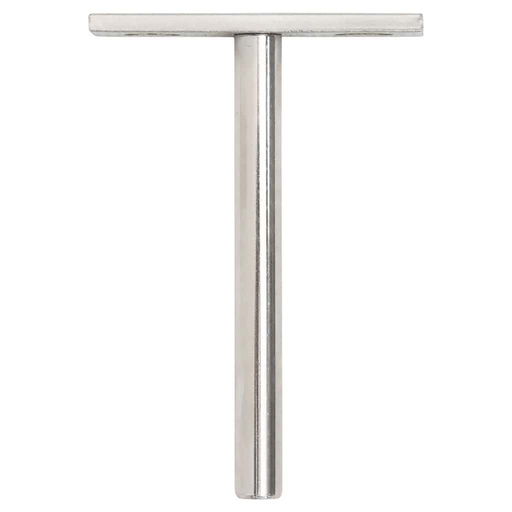 vidaXL Wsporniki półek pływających, 12 szt., Ø10x100 mm, stal węglowa