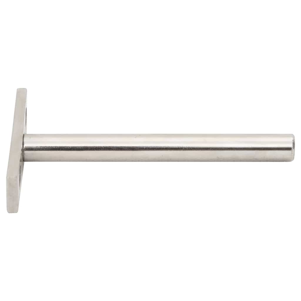 vidaXL Wsporniki półek pływających, 12 szt., Ø10x100 mm, stal węglowa