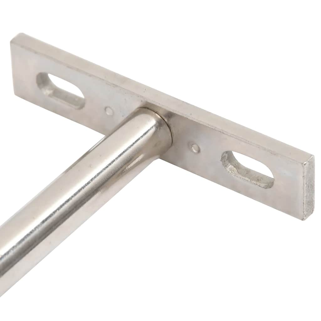 vidaXL Wsporniki półek pływających, 12 szt., Ø10x100 mm, stal węglowa