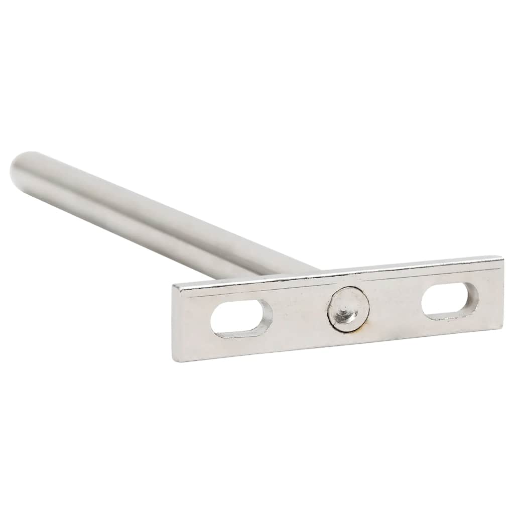 vidaXL Wsporniki półek pływających, 12 szt., Ø10x150 mm, stal węglowa