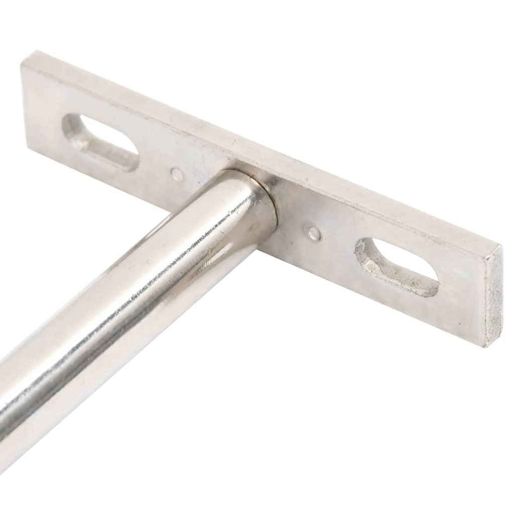 vidaXL Wsporniki półek pływających, 12 szt., Ø10x150 mm, stal węglowa