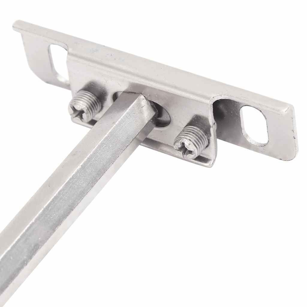 vidaXL Wsporniki półek pływających, 12 szt., Ø12x100 mm, stal węglowa
