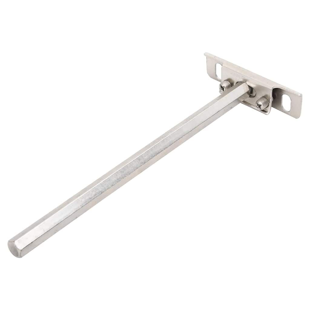 vidaXL Wsporniki półek pływających, 12 szt., Ø12x200 mm, stal węglowa