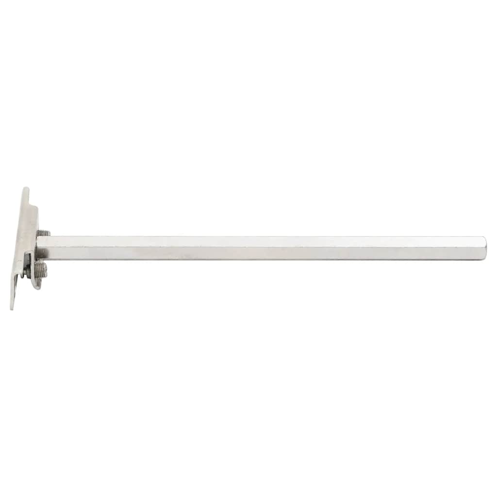vidaXL Wsporniki półek pływających, 12 szt., Ø12x200 mm, stal węglowa