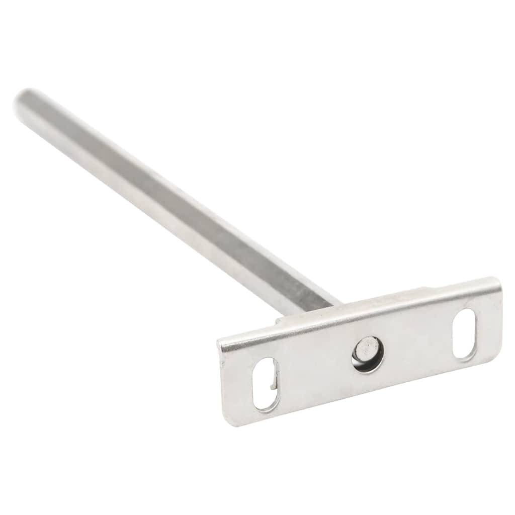 vidaXL Wsporniki półek pływających, 12 szt., Ø12x200 mm, stal węglowa