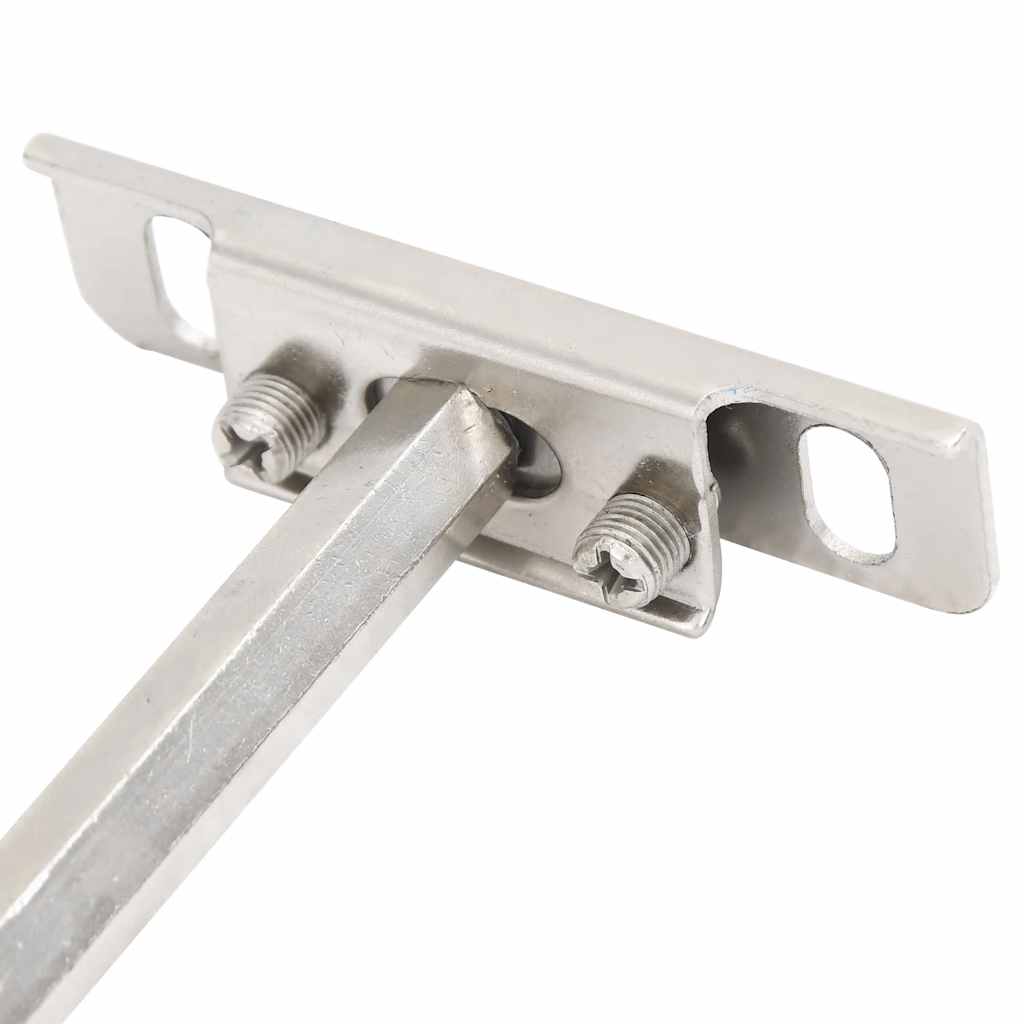 vidaXL Wsporniki półek pływających, 12 szt., Ø12x200 mm, stal węglowa