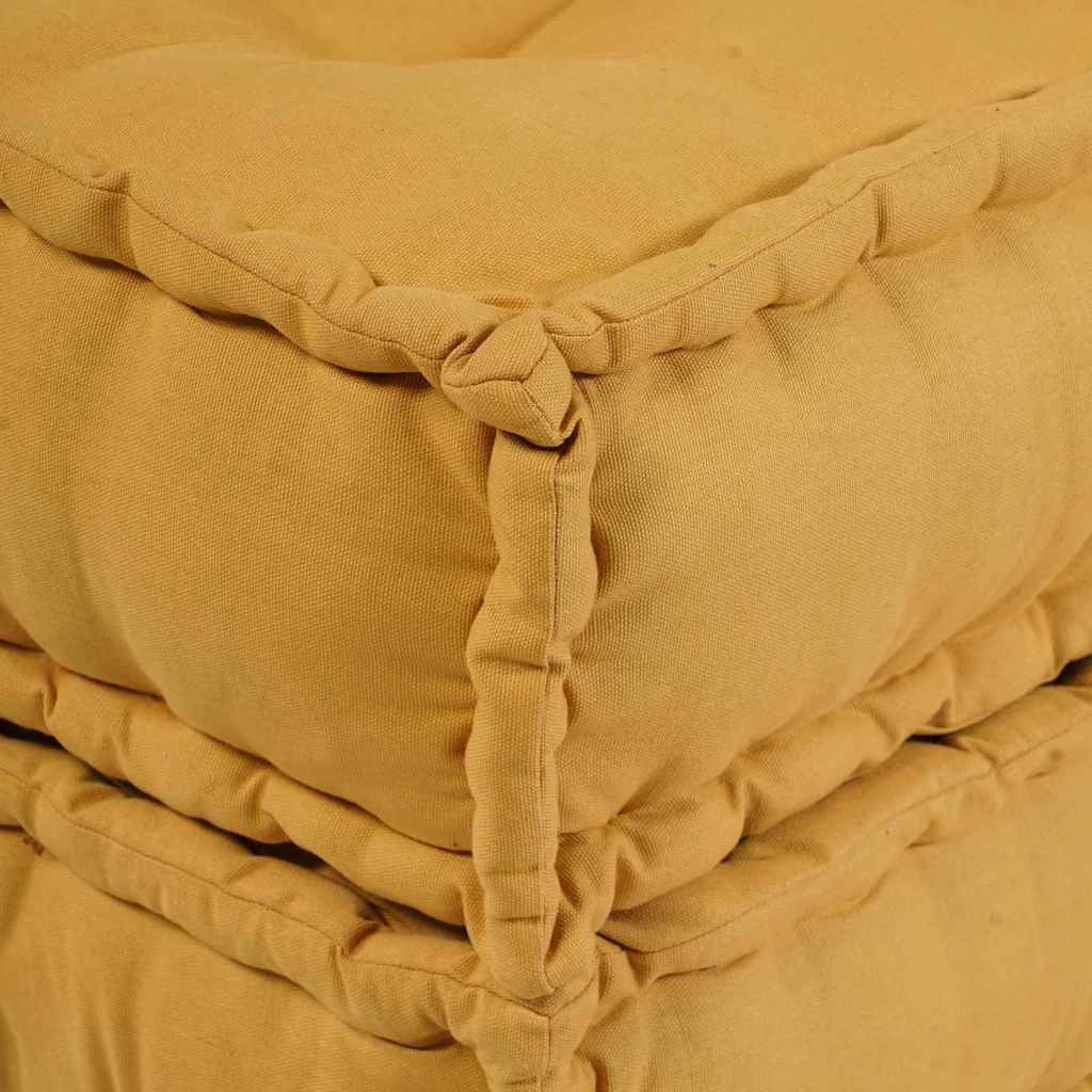 vidaXL Modularna jednostka sofy tkanina żółty 210 x 140 x 56 cm