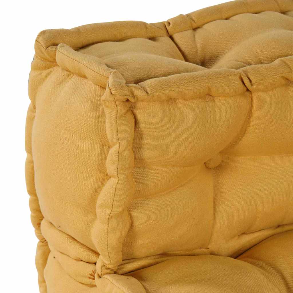 vidaXL Modularna jednostka sofy tkanina żółty 210 x 140 x 56 cm