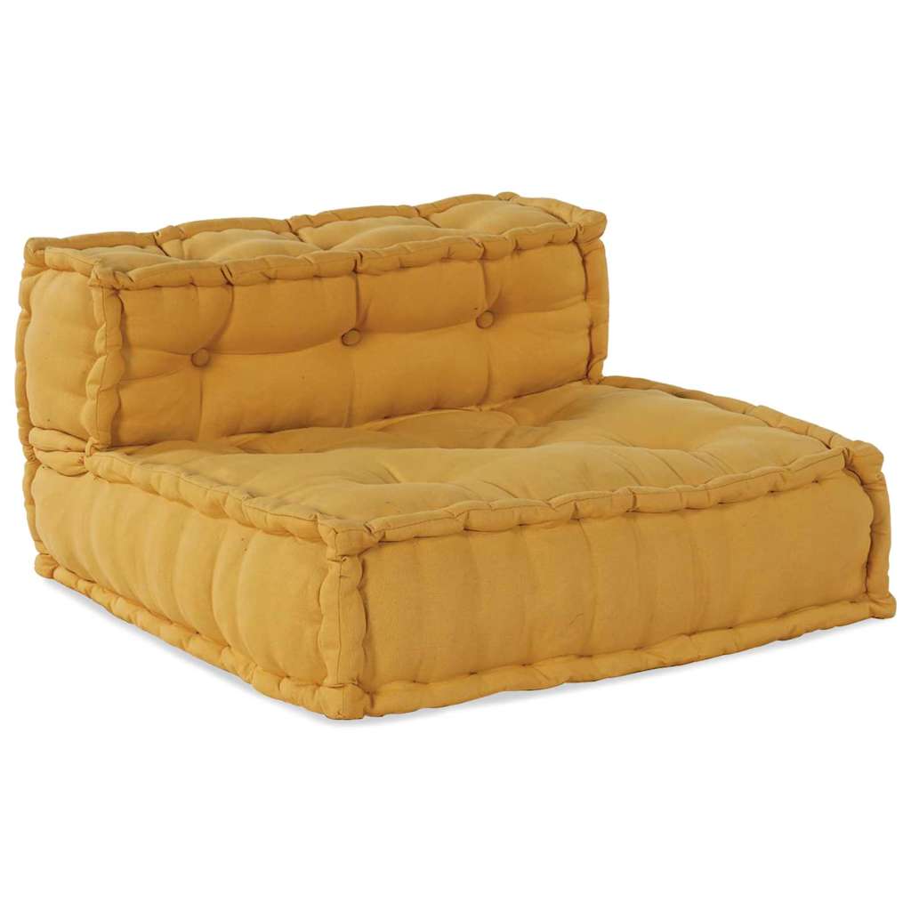 vidaXL Modularna jednostka sofy tkanina żółty 210 x 140 x 56 cm