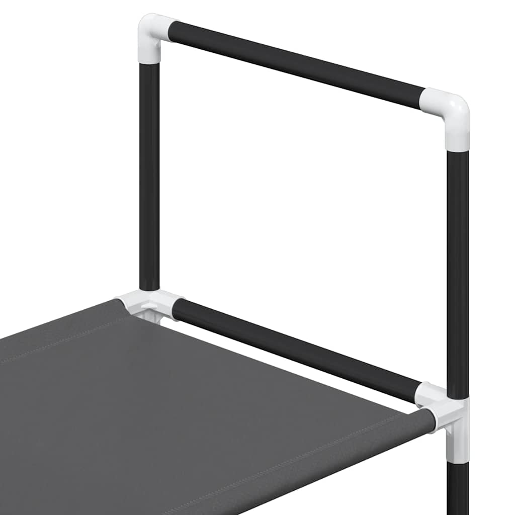 vidaXL Stojak na buty 5-poziomowy czarny 44x28x94cm Tkanina włókninowa
