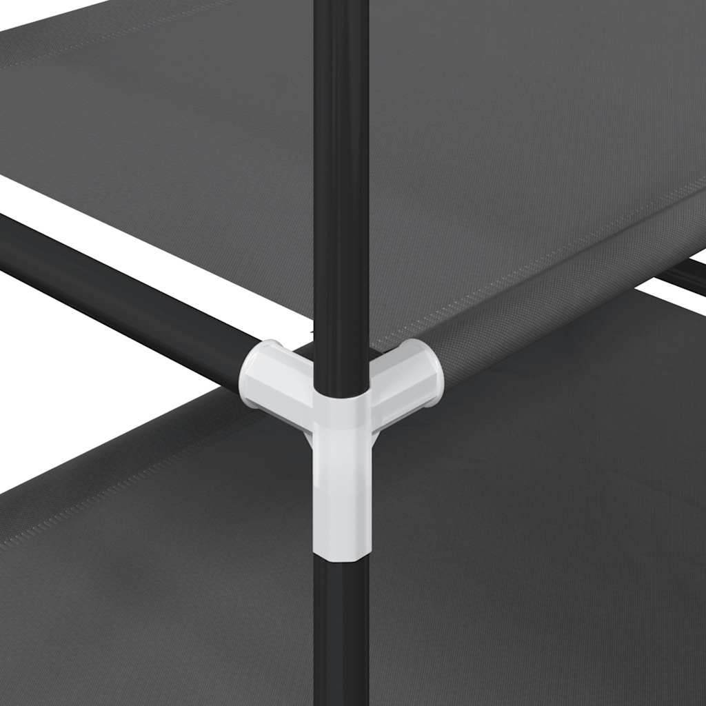 vidaXL Stojak na buty 5-poziomowy czarny 44x28x94cm Tkanina włókninowa