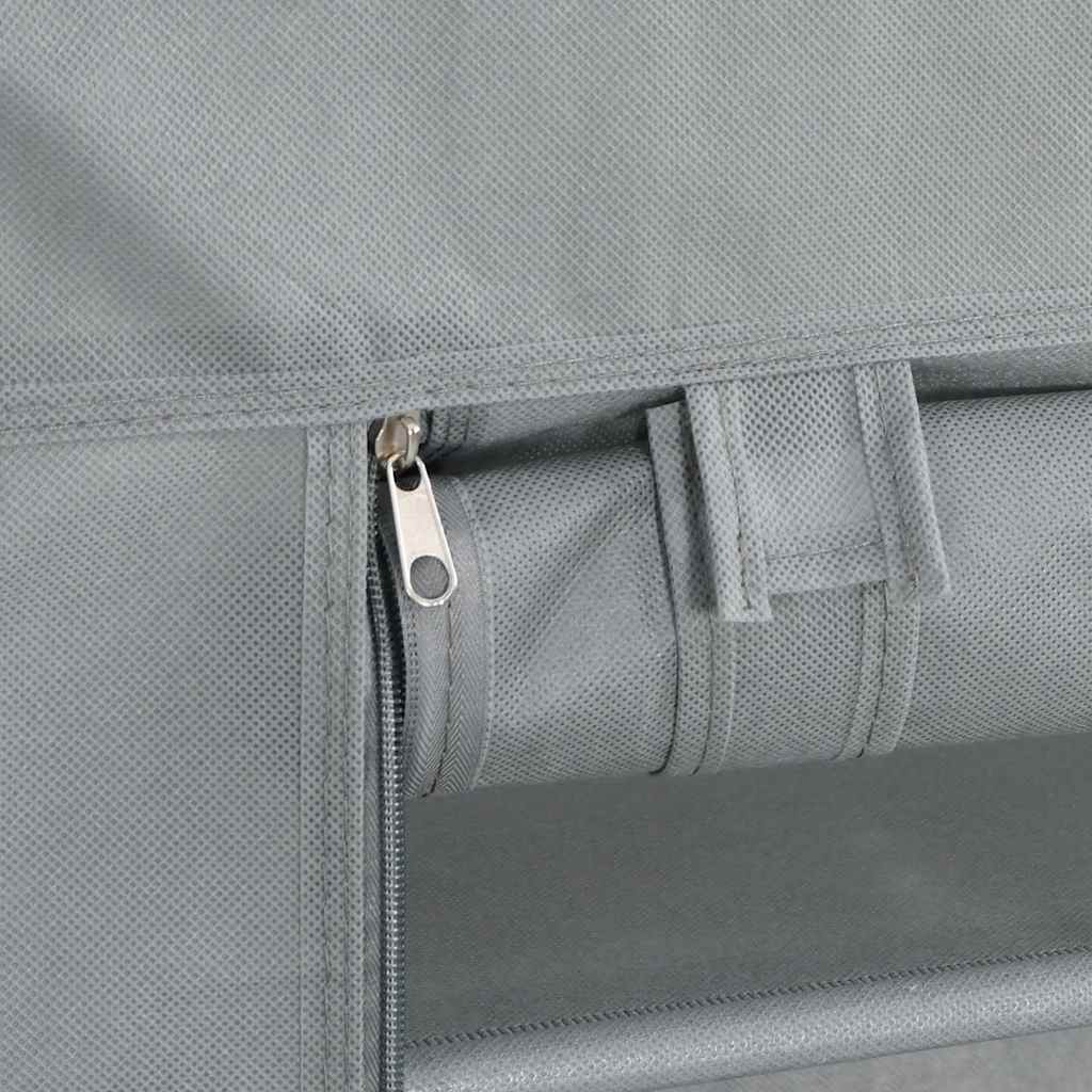 vidaXL Szafka na buty Szara 60,5x30x97 cm Tkanina Non-woven