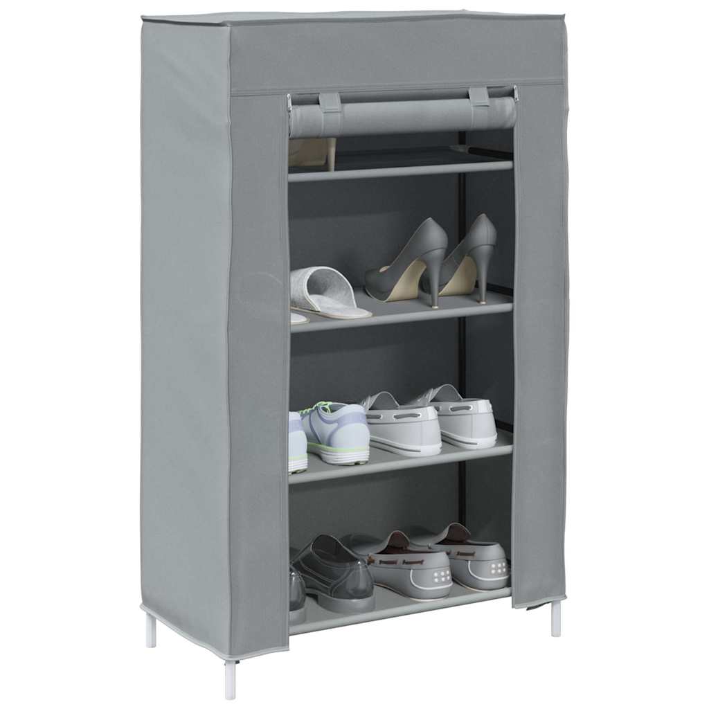 vidaXL Szafka na buty Szara 60,5x30x97 cm Tkanina Non-woven