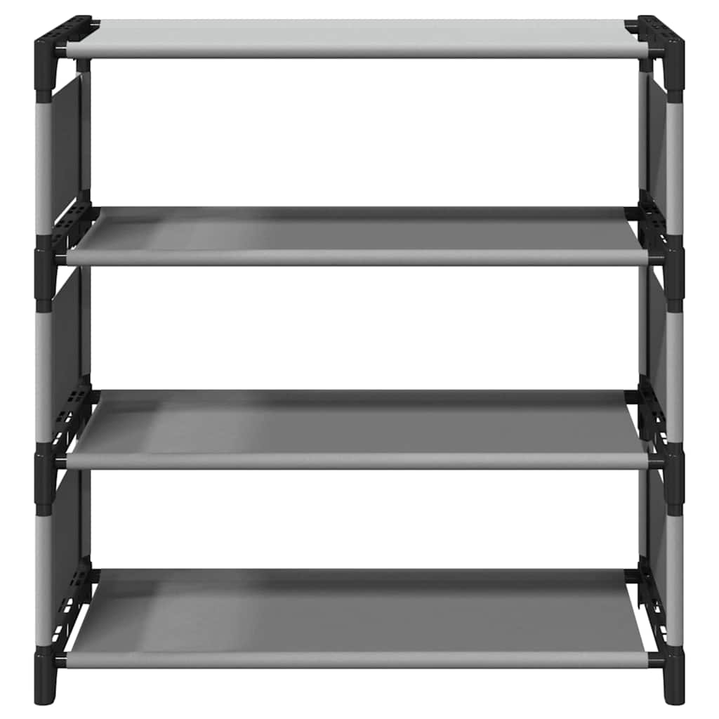 vidaXL Stojak na buty 4-poziomowy Szary 54x28x55 cm Tkanina włókninowa
