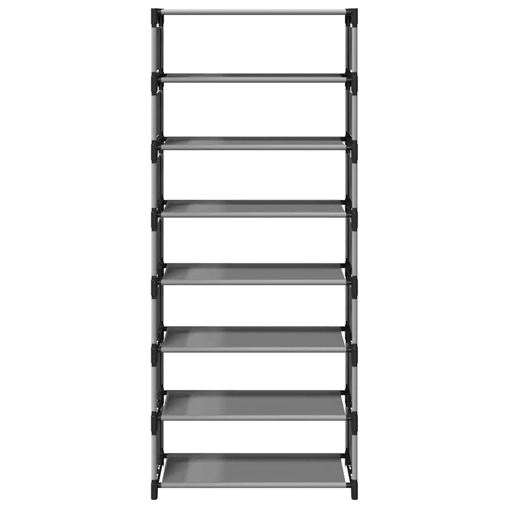 vidaXL Stojak na buty 8-poziomowy Szary 54x28x124cm Tkanina włókninowa