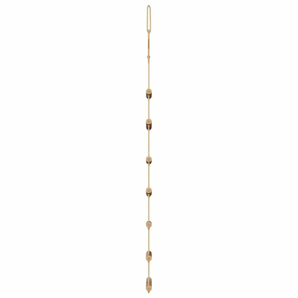 vidaXL Wiszące choinki z gwiazdami na czubkach, 2 szt., 42x90 cm, naturalna gałązka