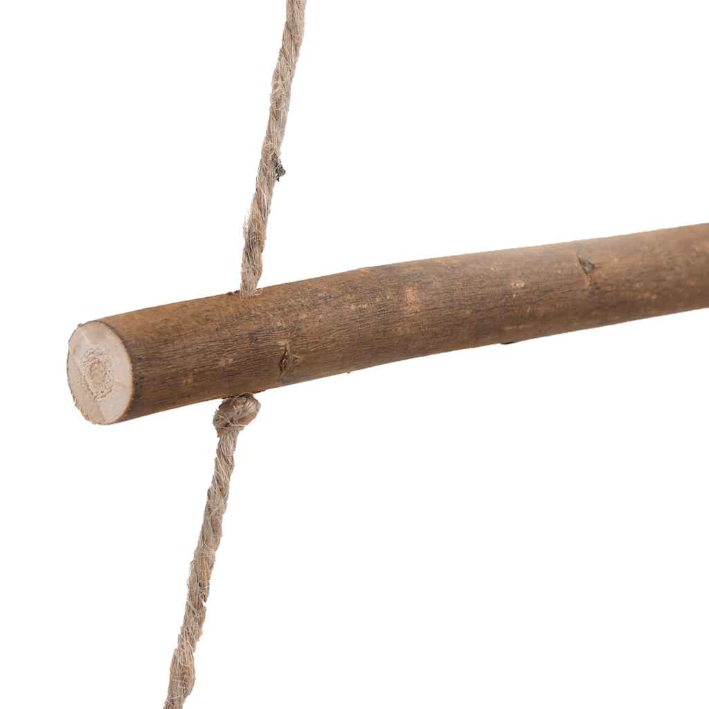 vidaXL Wiszące choinki z gwiazdami na czubkach, 2 szt., 42x90 cm, naturalna gałązka