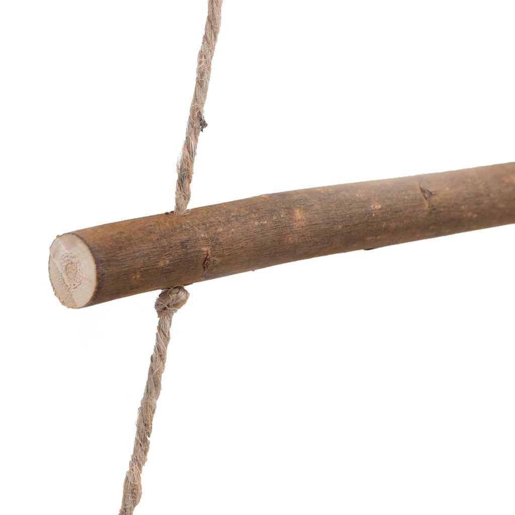 vidaXL Wiszące choinki z gwiazdami na czubku, 2 szt., 55x120 cm, naturalna gałązka