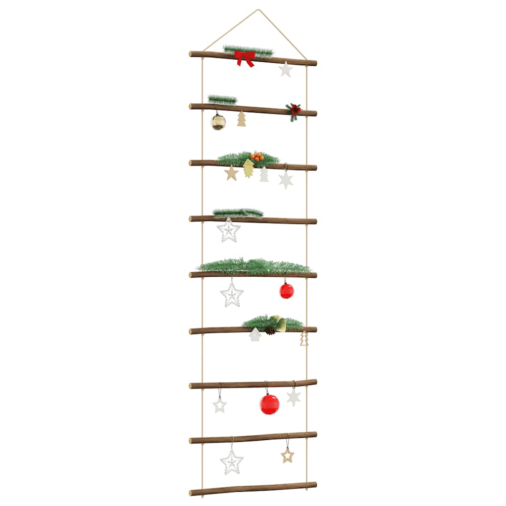 vidaXL Dekoracja ścienna, drabinka, 50x150 cm, naturalna gałąź