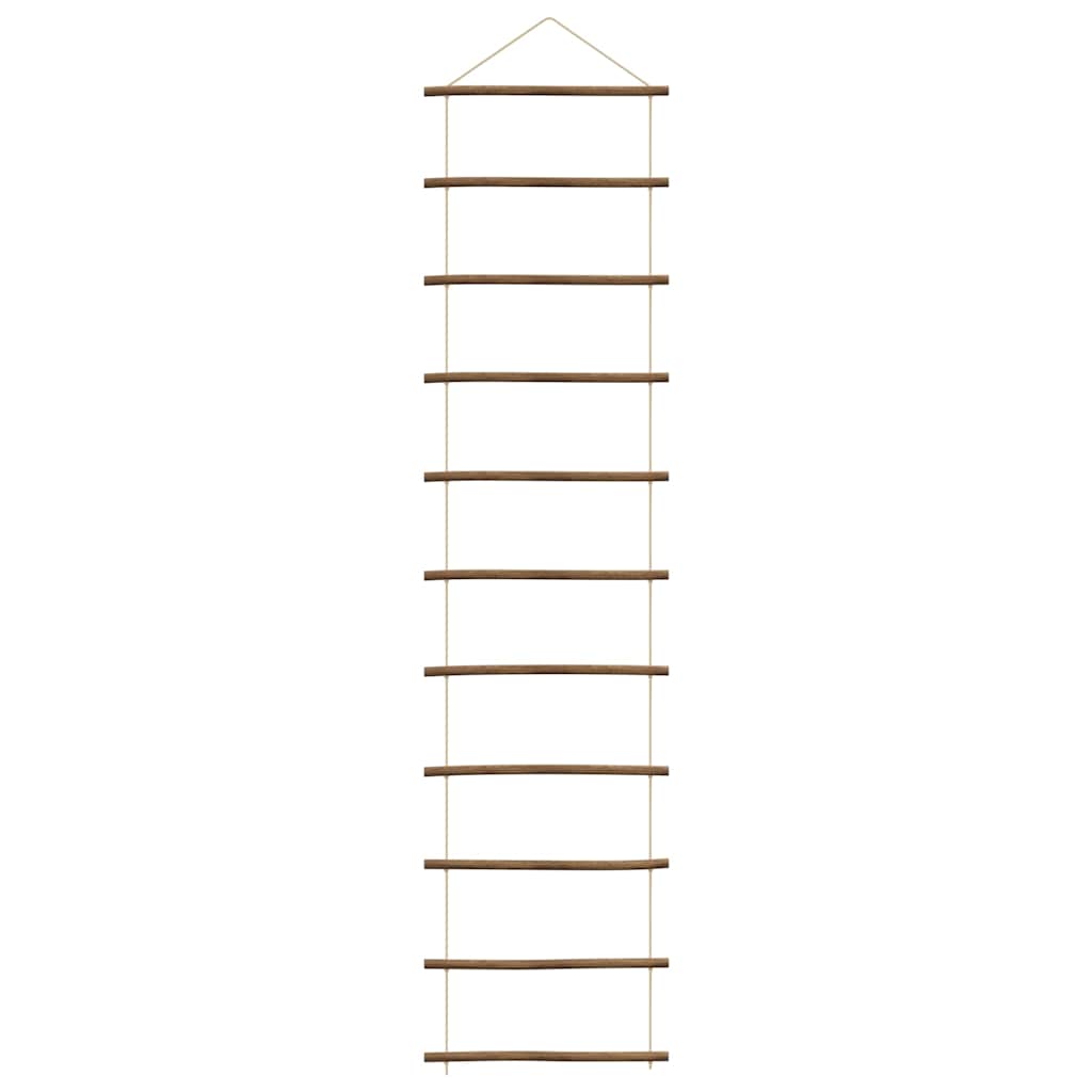 vidaXL Dekoracje ścienne, drabinka, 2 szt., 50x200 cm, naturalna gałąź