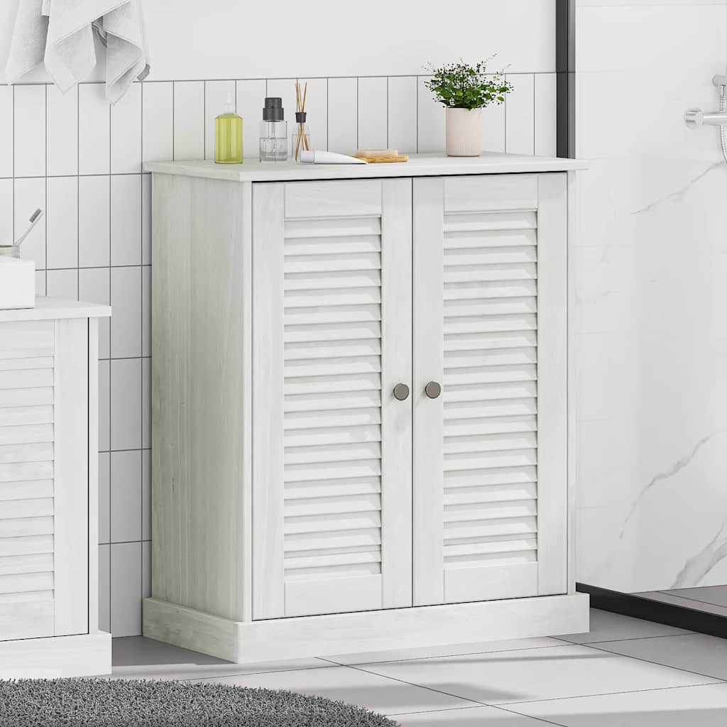 vidaXL Szafka Łazienkowa VIGO Biały i Biały Antyk 68 x 34 x 80 cm