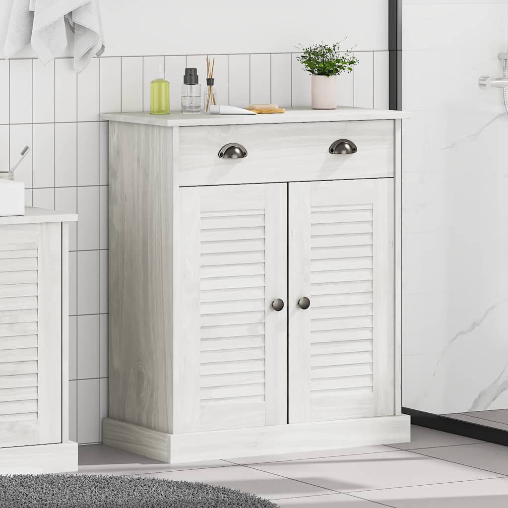 vidaXL Szafka Łazienkowa VIGO Biały i Biały Antyk 68 x 34 x 80 cm