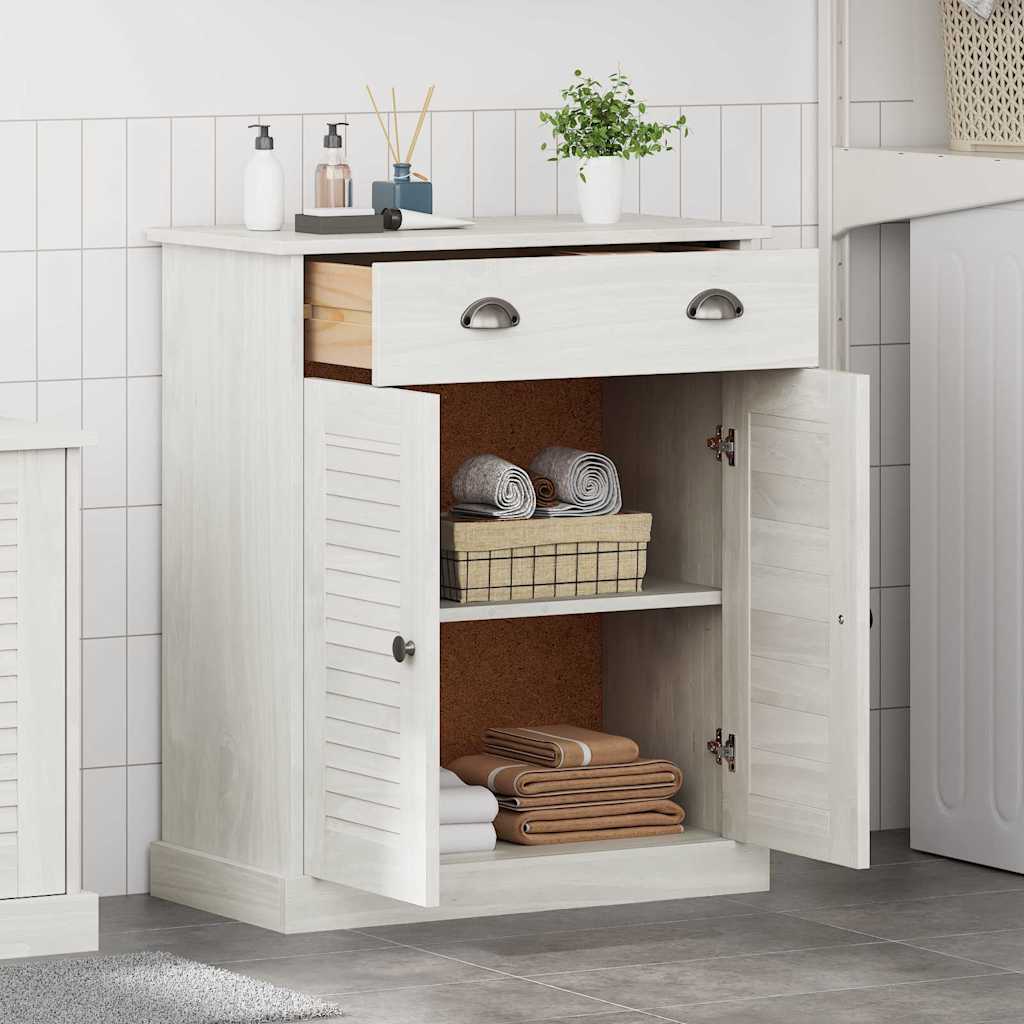 vidaXL Szafka Łazienkowa VIGO Biały i Biały Antyk 68 x 34 x 80 cm