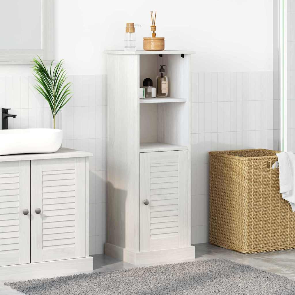 vidaXL Szafka Łazienkowa VIGO Biały i Biały Antyk 37 x 34 x 110 cm